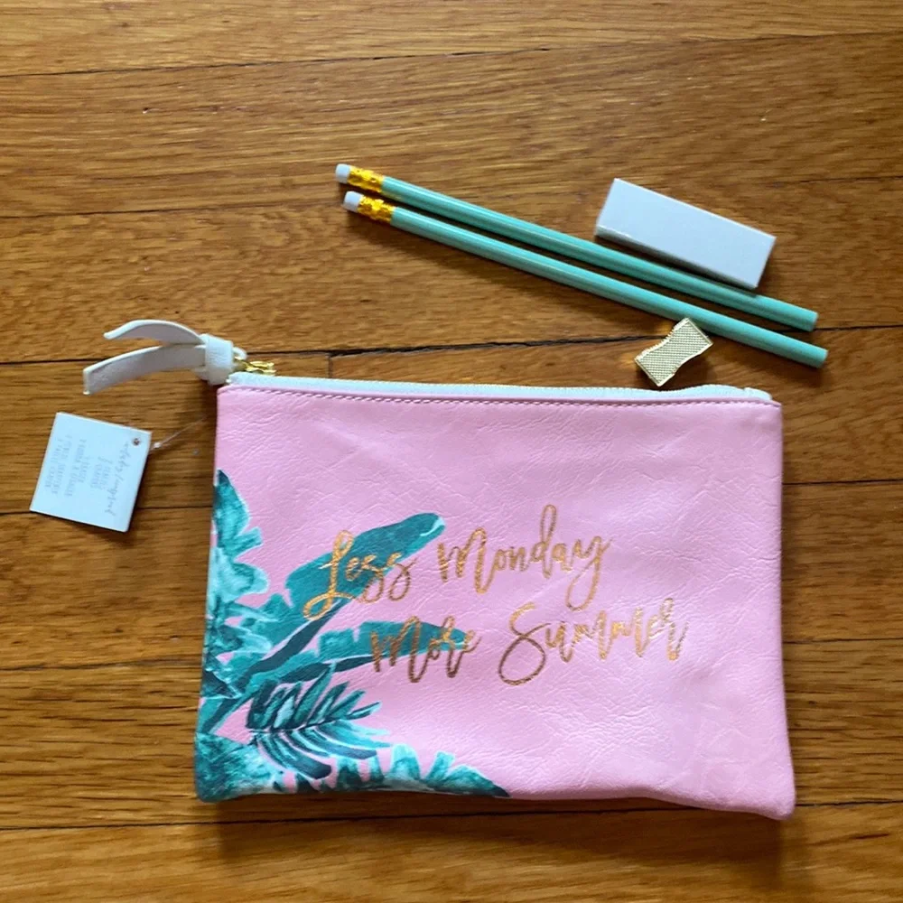 Less Monday More Summer-Pencil Pouch Set